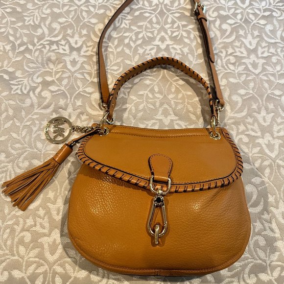 Michael Kors caramel pebbled leather handbag - Picture 1 of 15